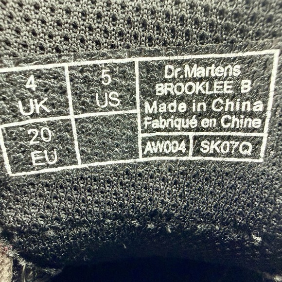 Dr. Martens Brooklee Toddler Size US 5 Pink Black Classic Outdoor Side Zip Boots - Picture 6 of 6